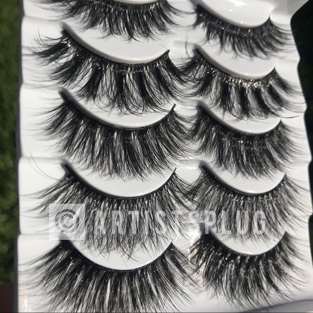 NEW! 5 PAIR MINK ASSORTED FALSE EYELASHES - Picture 5 of 5